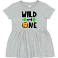 thumbnail image 3 of Inktastic Wild and One Cute Lion Birthday Girls Baby Dress, 3 of 5