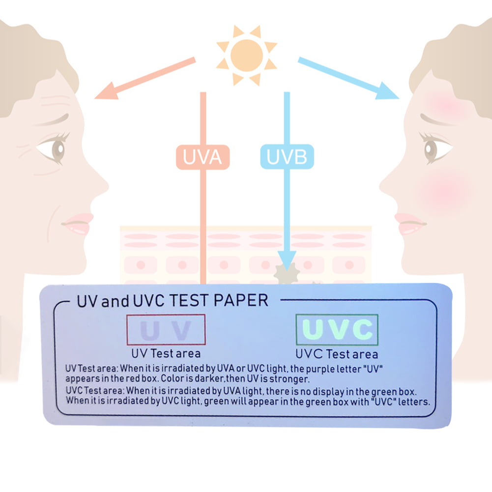 40 pcs  Light Test Cards UVA UVC Test Cards Light Wavelength Indicator Cards
