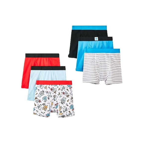 Toddler Boys' Monsters 6 Pack Boxer Briefs - 2T/3T