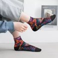 thumbnail image 2 of Pofeuu Bohemian Colorful Flower Woman Print 30cm Socks, Adult Running Hiking Socks for Youth and Adult, 2 of 7