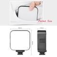 thumbnail image 4 of Lámpara fotográfica LED01 Mini LED Luz de video Fotografía Lámpara de relleno 6500K Regulable 5W con adaptador de montaje en zapata fría para cámara Tomshoo  Lámpara de fotografía, 4 of 7