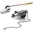 thumbnail image 3 of Qualihome Front Mount Chrome Toilet Handle Replacement Kit with 2 Inch Universal Toilet Flapper Replacement Kit and Stainless Steel Toilet Flapper Chain, 3 of 4