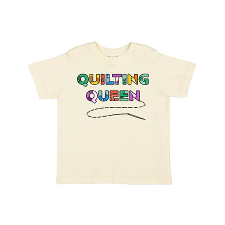 

Inktastic Quilting Queen Stitching with Needle Gift Toddler Boy or Toddler Girl T-Shirt