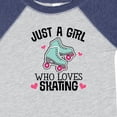 thumbnail image 4 of Inktastic Just a Girl Who Loves Skating Girls Baby Bodysuit, 4 of 5