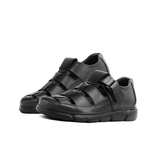 Sandalia Merano para Caballero en Piel Ajuste T Negro 27