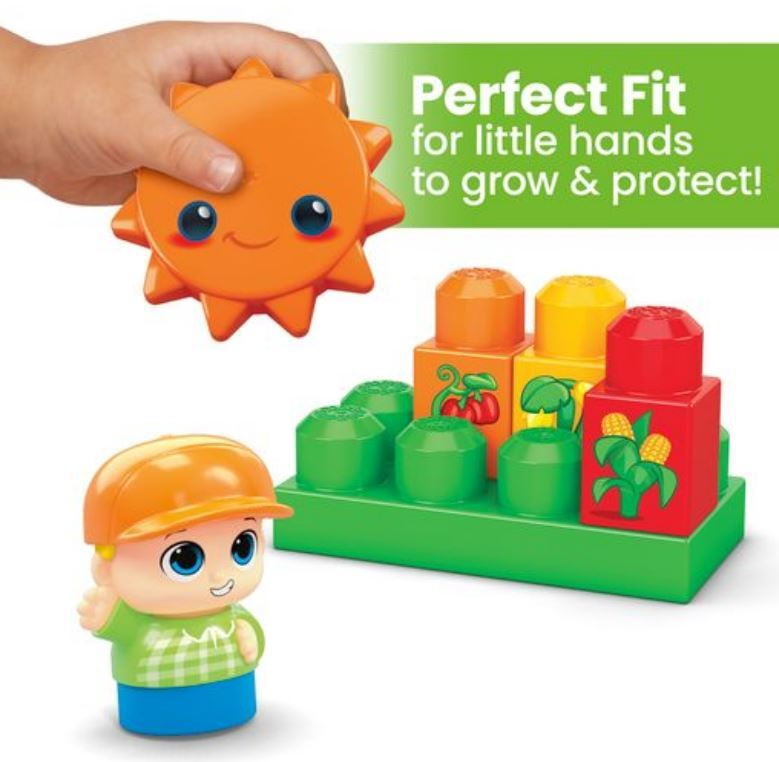 MEGA BLOKS - Green Town Grow & Protect Farm, 51 Piece Toddler Building Toy Set