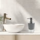 thumbnail image 2 of Conjunto de dispensador de jabón de plating único para baño y lavandería en gris, 2 of 6