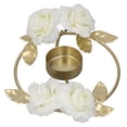thumbnail image 1 of Accesorios de boda, Candelero Candelabro de flor rosa Candelabros dorados Diseño de clase mundial, 1 of 9
