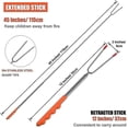 thumbnail image 2 of 5pcs Stainless Steel 32cm 115cm,bbq Skewer Bbq Campfire Skewers Bbq Cutlery Bbq Skewers With Rubber Handle And Carry Bag, 2 of 4