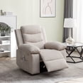 thumbnail image 3 of Kadyn Power Recliner Chair with Adjustable Massage Function, Recliner Chair with Heating System for Living Room, Beige, 3 of 11