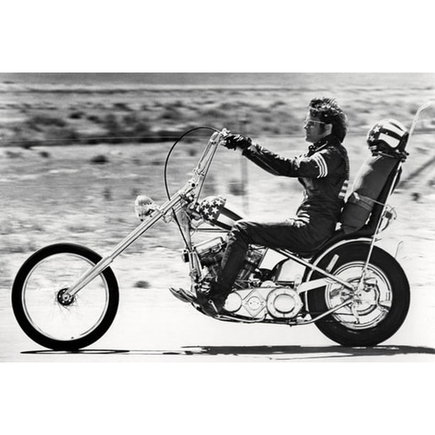 Peter Fonda Easy Rider Riding His Harley Davidson Motorcycle 24x36 ...