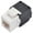Half White & Black, variant on NewYork Cables Cat6a 180 Degree Rj45 UTP Toolless Vertical Keystone Jacks Half White & Black