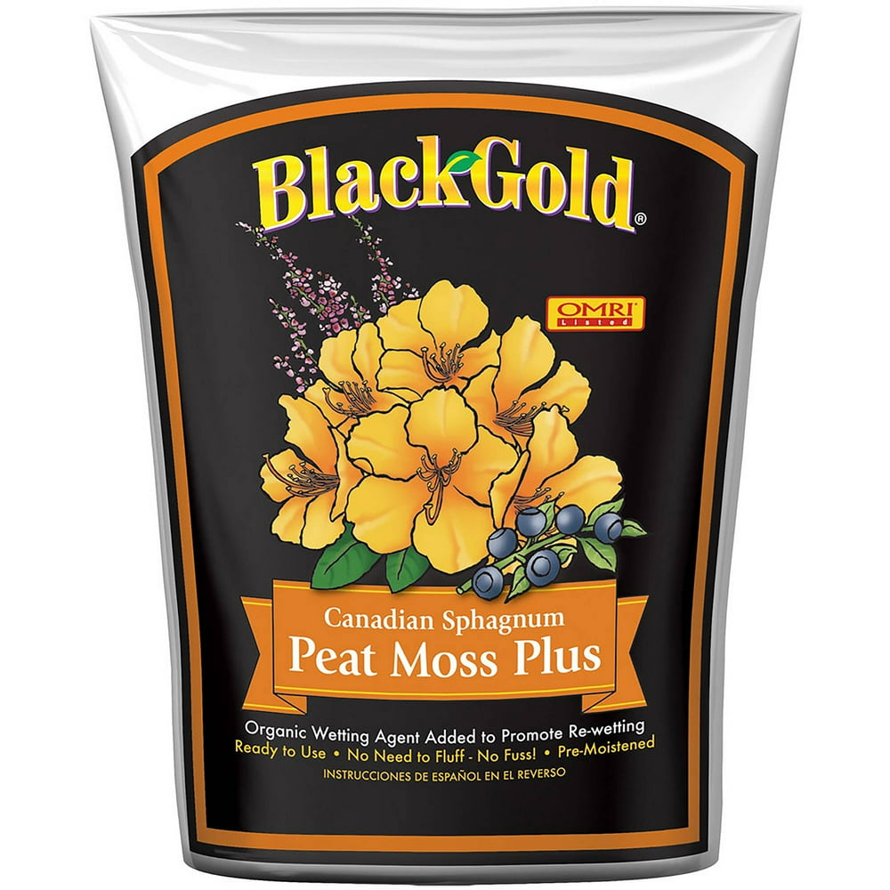 Black Gold Peat Moss Plus, 8 qt