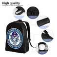 thumbnail image 4 of Mochila para portátil de la Fuerza Aérea de EE. UU., de la Policía de Seguridad, para viaje, informal, para la universidad, negra, para el trabajo y los negocios, regalo para hombres y mujeres, 4 of 5