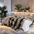 thumbnail image 2 of Luxury Beige Faux Fur Throw Blanket Long Pile 50"x60" Super Warm Thick Faux Fur Blanket for Couch Bed Fuzzy Fluffy Elegant Cozy Blanket, 2 of 6