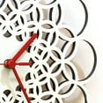 thumbnail image 5 of Ardeola - Rings White - 16 in Classic Traditional Modern Wall Clock, 5 of 9