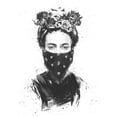thumbnail image 2 of Solti, Balazs 14x18 Gold Ornate Wood Framed with Double Matting Museum Art Print Titled - Rebel Girl, 2 of 4