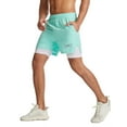 thumbnail image 2 of Genuiskids Men 's 2 in 1 Running Shorts Quick Dry Lightweight Gym Athletic Training Sport Short Pants with Phone Pockets, 2 of 8