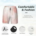 thumbnail image 5 of Fotbe Pink Marble Men’s Swim Trunks Quick Dry Swim Shorts Board Shorts with Mesh Lining-XX-Large, 5 of 9
