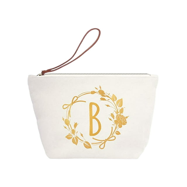 crativent Cosmetic Pouch For Travel - No Loose Thread And Smooth Zipping Small Occupation Women Cosmetic B 1Set