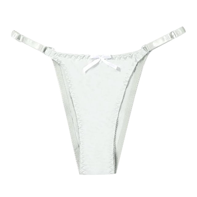 Baberdicy sous-Vêtements Femmes, Culottes Fines à Bretelles Taille Basse Simples String Sans Couture pour Femmes