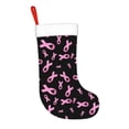 thumbnail image 2 of Fuzoiu Breast Cancer Awareness Print Christmas Stockings, Party Supplies & Kids Gifts,Big Xmas Stockings Decoration for Family Decorations Hanging Ornament for Xmas Holiday Party, 2 of 7