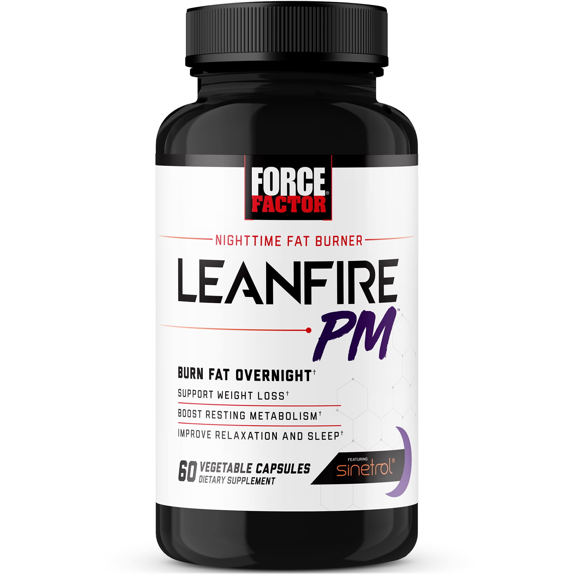 Force Factor LeanFire PM Fat Burner Weight Loss Pills for Women and Men, 60 Count *EN