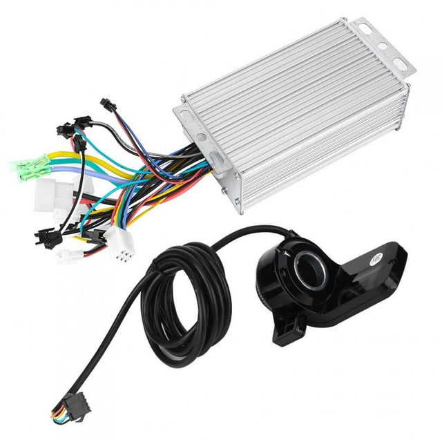 Solomi Controlador de Bicicleta eléctrica, Panel de Pantalla LCD a Prueba de Agua Kit de Controlador de Motor sin escobillas para Scooter de Bicicleta eléctrica(500W24V)