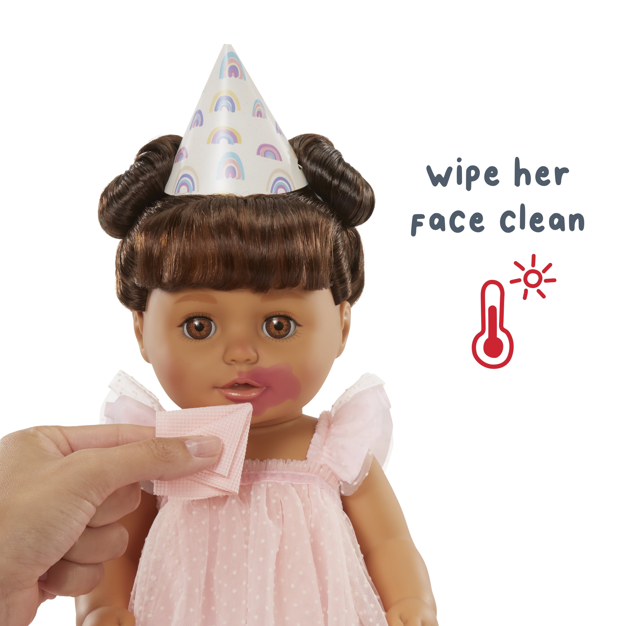 Baby Born Birthday Baby Doll Ava - Light Brown Eyes, Kids Ages 3+