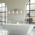 thumbnail image 3 of Patiojoy Bathroom Vanity Light Modern Wall 4-Light  Sconce Fixtures With Clear Glass Shade, 3 of 6