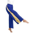 thumbnail image 6 of TiaoBug Womens Liturgical Modern Dance Performance Outfits One Shoulder Sleeveless Dress and Pants Set Royal Blue XL, 6 of 7