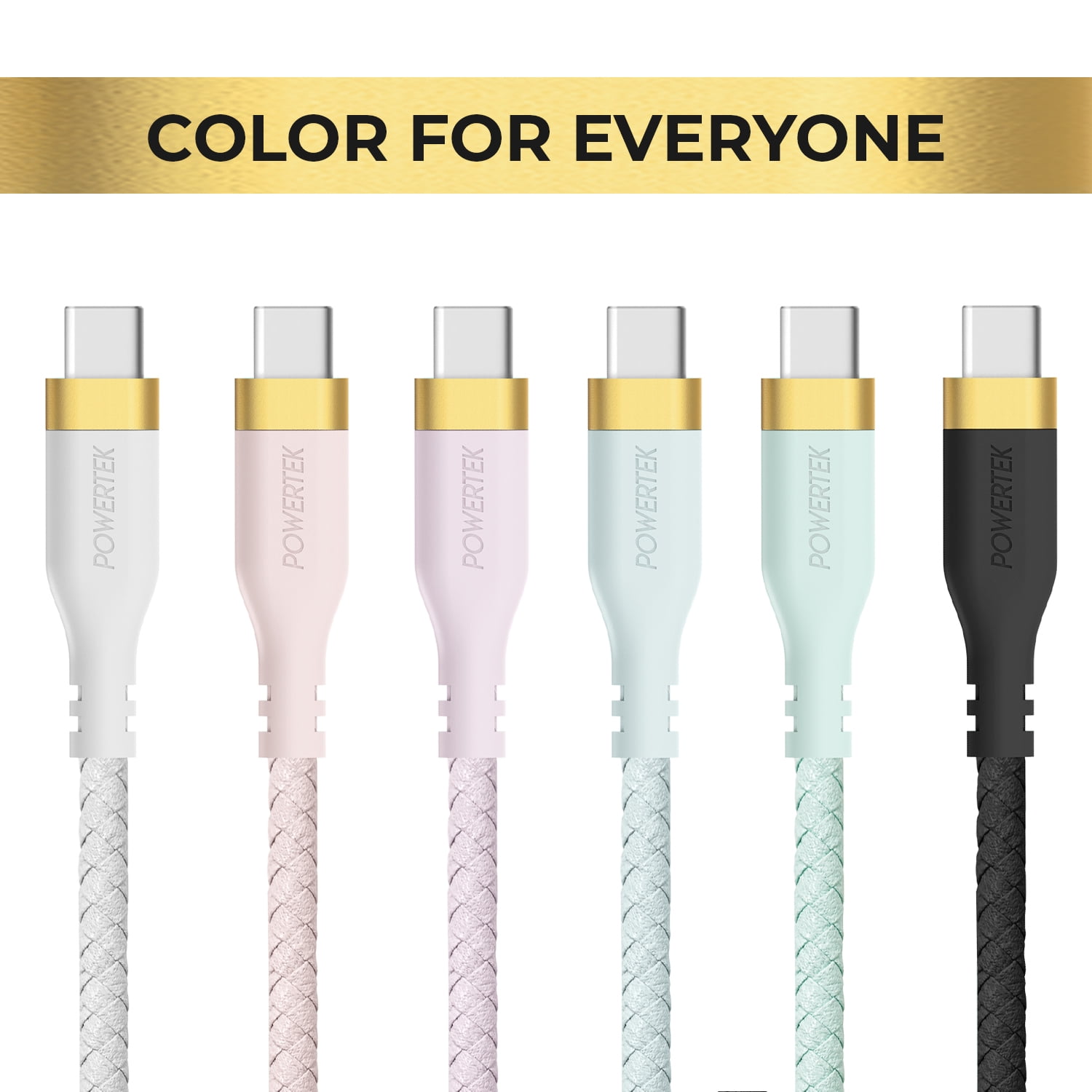 Liquipel Powertek Woven USB-A to USB-C - Blue