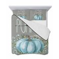 thumbnail image 6 of Blue Pumpkins Fall Full Size Down Alternative Comforter, Lightweight Comforter Quilt Bedding Set with Pillow Shams Grey Thanksgiving Botanical Leaves All Seasons Bed Comforter Duvet Insert 78"x90", 6 of 6