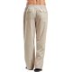 thumbnail image 1 of Pantalones casuales de lino para hombre, color sólido, rectos, ligeros, sueltos, elásticos, con cordón, para verano, playa, yoga caqui CH caqui CH Xishao ropa, 1 of 2