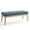 Teal, variant on GZXS Mid-Century Modern Upholstered Bench, 43.5" Button-Tufted Seat with Solid Birch Legs, for Living Room, Entryway, Windows or End of Bed (Light Gray)