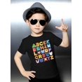 thumbnail image 3 of Camiseta de manga corta para niño y niña con alfabeto colorido e ilustraciones de animales - Beige, ropa informal de verano, cuello redondo, algodón suave, camisetas bonitas, 3 of 7