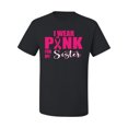 thumbnail image 2 of I Wear Pink for My Sisiter Survivor Awareness Men's Graphic T-Shirt, Black, Small, 2 of 3
