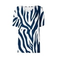 thumbnail image 5 of Xuyuer Women's Fashion Casual Printed V-Neck Short Sleeve T-Shirt - Soft and breathable for daily wear, casual meetups, and versatile minimalist styling, 5 of 7