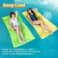thumbnail image 5 of Joyfy 2 Packs Inflatable Pool Mat, Swimming Pool Mattress Float Lounge with Headrest, Pool Float Air Mat Pool Rafts for Adults, 5 of 8