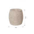 thumbnail image 4 of Kouboo Rattan Stool & Side Table, Handcrafted Boho Décor, Coffee Table Multi-Functional Furniture for Living Room, Bedroom, Outdoor Ottomans for Garden, White Wash, 4 of 6