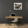 thumbnail image 3 of Townsend, Connie R. 14x12 White Modern Wood Framed Museum Art Print Titled - Have Dog Will Travel, 3 of 4