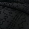 thumbnail image 6 of JML Tufted King Comforter Set 3 Pieces, Jacquard Boho Tufts Bedding Set - All Season Duvet and 2 Pillow Shams Bed Sets, Black, 6 of 8