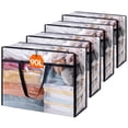 thumbnail image 1 of Bolsas de almacenamiento de ropa Lifewit, 90 L, plástico transparente, paquete de 4, 1 of 9