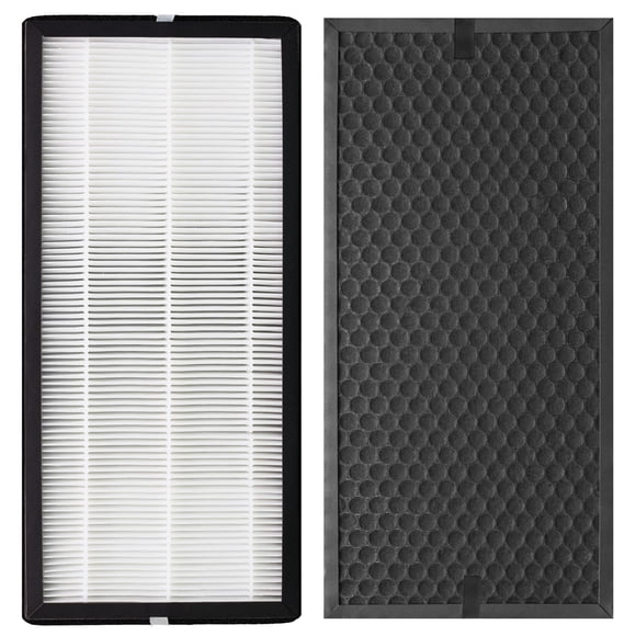 Filtre de Remplacement au Charbon Actif XD6065 & XD6075 Véritable HEPA, Compatible avec les Purificateurs d'Air Purs Intenses Rowenta PU4020, 1 Éliminateur d'Odeurs de Charbon