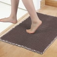 thumbnail image 2 of Unique Bargains Soft Absorbent Washable Thick Bath Rugs Brown 20" x 32", 2 of 7