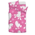 thumbnail image 1 of Juego de cama con estampado de caniche rosa, 1 of 5