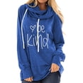 thumbnail image 2 of Suéter Informal Para Mujer, Con Cordón Sudaderas Con Capucha Informales Para Mujer Poliéster Suave Amigable Con La Piel Estampado De Moda Para La Vida Diaria ANGGREK Azul S, 2 of 5