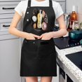 thumbnail image 2 of Kitchen 2 Pack Adjustable Bib Apron with Gear Pattern & Yellow Pencil Design 2 Pockets Perfect for Cooking & Chef Use for Men & Women, 2 of 6