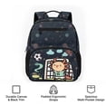 thumbnail image 6 of Jeiento Cute Axolotl 13.5 Inch Lightweight Toddler Backpack for Preschool & Kindergarten, Football Kids School Bag for Girls 2-5, 5 Pocket Bookbag, 6 of 7