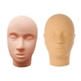 thumbnail image 2 of Cabeza de práctica de maquillaje de Pestaña Zulema 2pcs silicona, 2 of 8